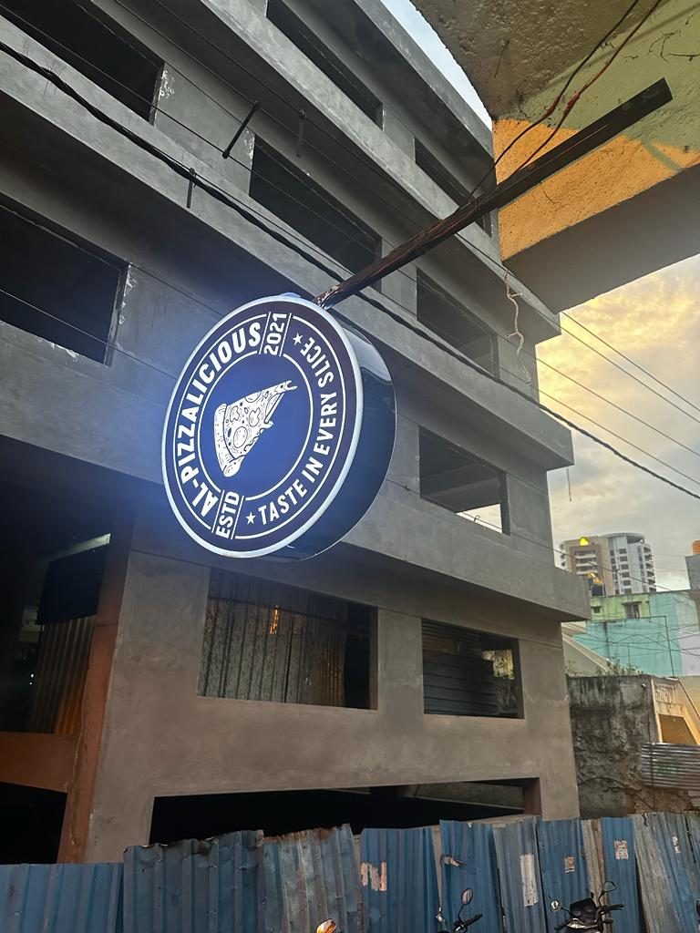 Backlit blade sign, a completed project